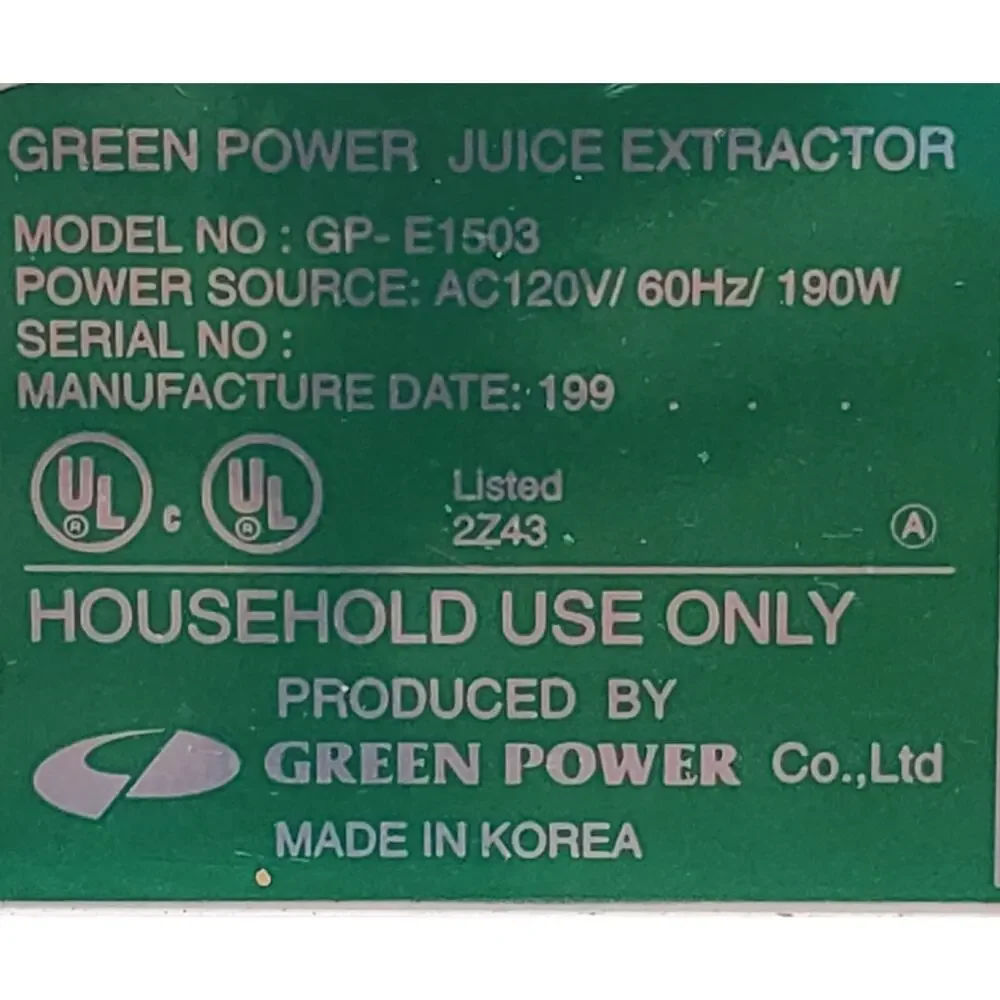 Gold Green Power Juice gold green